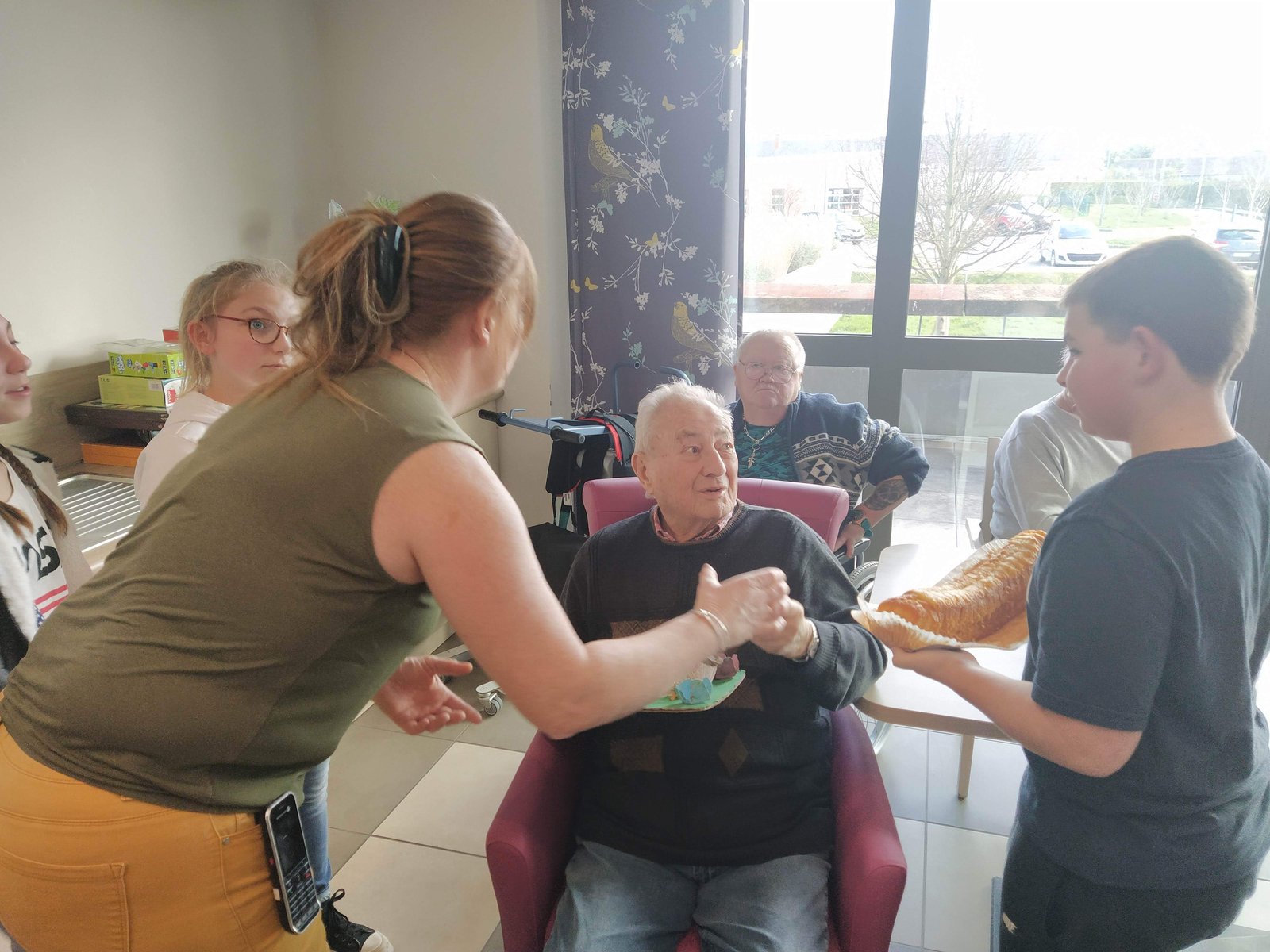 Visite des 5C à l'EHPAD Collège SaintExupéry