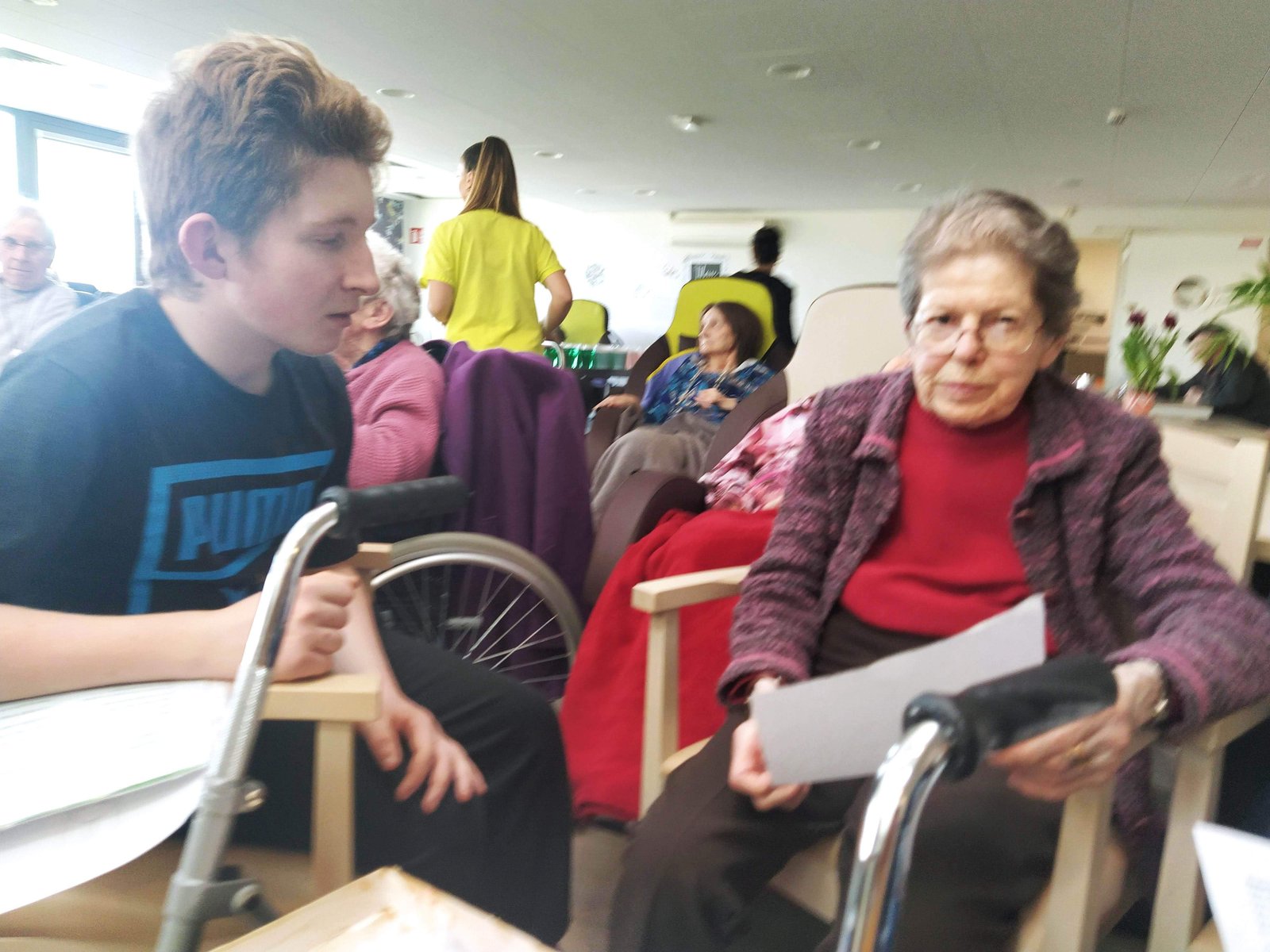 Visite des 5C à l'EHPAD Collège SaintExupéry