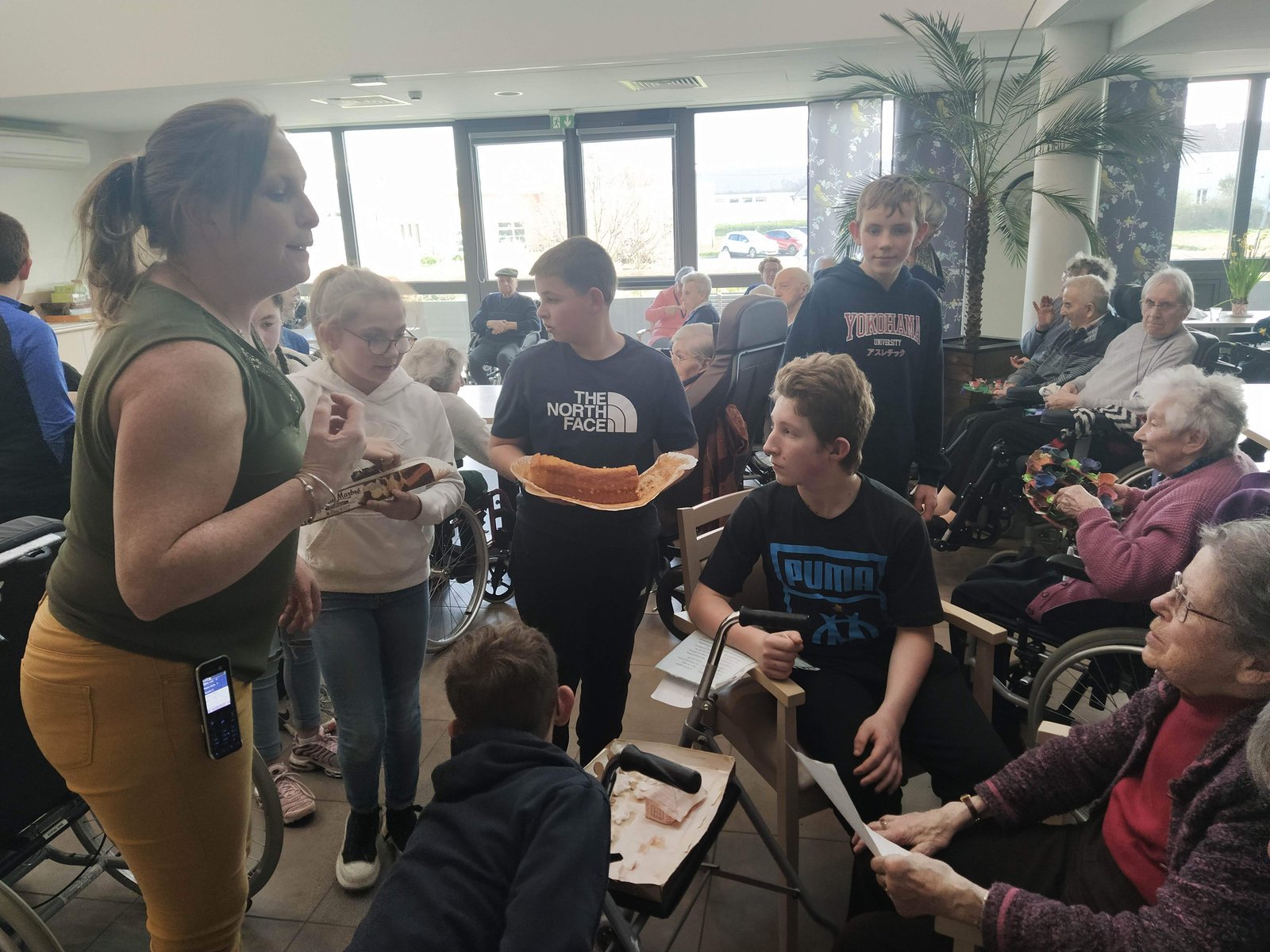 Visite des 5C à l'EHPAD Collège SaintExupéry